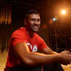 Te Kohe Tuhaka prepares for Michael James Manaia at the Fortune Theatre this week. Photo by...