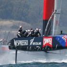 Team New Zealand withdrew from their second race against Luna Rossa. Photo Reuters