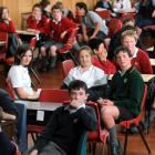 Teams compete in the year 9 and 10 Otago Daily Times Extra! current events quiz at John McGlashan...