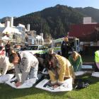 Ten people  took up St John Wakatipu's invitation of free CPR training, on the Queenstown Village...
