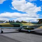 The Aero L-29 jet, now based at Wanaka Airport, which will feature in a high-speed jet race  at...