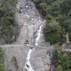 The area of the slip at Diana Falls. Photo by Lucy Ibbotson.