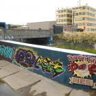 The artwork created by 10 professional artists on a wall in the Water of Leith may be allowed to...