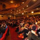 The audience listens to Dr Dave Gerrard's University of Otago graduation address at the Regent...