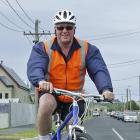 The author on the Royal Cres cycleway. Photo by John Fridd