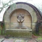 The Bacchus fountain at Everglades.