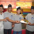 The chefs at Everest Cafe (from left), Govinda Sapkota, Maresh Adhikart and Dev Bahadur Thapa,...