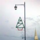 The Christmas decoration  which disappeared from its Thames St pole over the Christmas holiday...