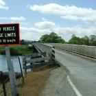 The Clydevale Bridge, which spans the Clutha River at the Clutha Valley township. Photo from ODT...