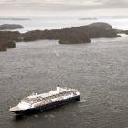 The cruise ship Volendam, seen here passing Stewart Island in 2009, is to be replaced, after...