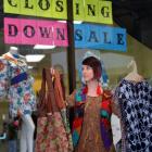 The Cuckoo's Nest manager Tannia Lee  holds fair trade  clothing yesterday outside the Dunedin...