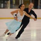 The Czech Republic couple of Milana and Jiri Pokorny win the ice dance gold medal at the Dunedin...