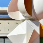 The Derek Ball kinetic sculpture, Dunedin Library Plaza. Photo by Gerard O'Brien.