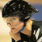 The disappointment at missing out on an individual pursuit medal shows on the face of Alison...