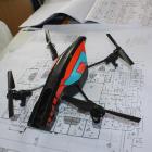 The drone camera. Photos by Allison Rudd.
