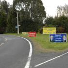 The Dunedin City Council is concerned about election campaign signs placed outside the designated...