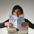 The Dunedin Writers & Readers Festival chairwoman Alexandra Bligh reads the festival programme...