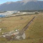 The extended Haast airstrip from the air. Photo by Darren Saxton.
