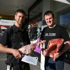 The Fridge Butchery and Delicatessen owners, butcher Bodean Cowley (left) and chef Scott...