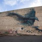 The Haast Eagle by Chinese born artist DALeast in Stafford St.