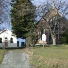 The historic Hampden Presbyterian Church and its hall (left). Photo by David Bruce.