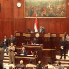 The Islamist-dominated upper house of parliament (Shura Council) holds a meeting under Eqypt's...