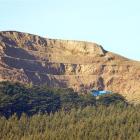 The Jaffray Hill quarry on the lower slopes of Saddle Hill, near Mosgiel. Photo by Stephen Jaquiery.