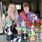 The Joanna and Jodene Foged Cup winner Sheridan Labes (18), of Dunedin, and Noel Burnett Trust...