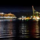 The last cruise ship to visit Dunedin this season, Oosterdam, slips into Port Chalmers early...