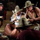 The memorable campfire and beans scene from the film Blazing Saddles. Photo supplied.