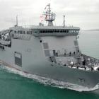 The multi-role vessel HMNZS Canterbury will be seen in Timaru in November as part of operation...