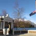 The New Zealand flag at the Queenstown Memorial Gates is often flown at half-mast in recognition...