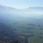 The normally picturesque view from Coronet Peak  towards Arrowtown was ruined by smoke from...