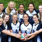 The Otago Girls' High School junior volleyball team of (top row  from left) Hannah King, Ilana...