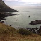 The police dive boat earlier this morning. Photo by Craig Baxter