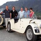 The Queenstown Auto Extravaganza Organising Committee stand beside a Morgan Supersports 1961....