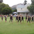 The Queenstown School of Dance presents a fusion of yoga and dance at the expo. Photo by Joanne...