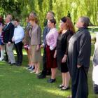 The Remarkable Theatre cast of A Jolly Good Stroll in the Gardens join  with the audience in...