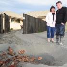 The result of silt volcanoes outside Maxine and Barrie Smith's Bexley home. Photo by Craig Baxter.