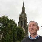 The Rev Dr Kerry Enright outside Knox Church yesterday. Photo by Peter McIntosh.