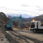 The road will be closed to all traffic for this week at least and the project may take six weeks....