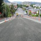 The roadworks on Union St. Photo by Craig Baxter