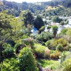 The Roxborogh garden viewed from the house. Photos by Gillian Vine.