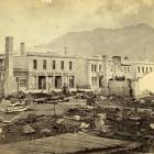 The scene of the great Queenstown fire of 1882. Eight buildings were destroyed, explaining why ...