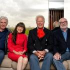 The Seekers, (L-R) Bruce Woodley, Judith Durham, Keith Potger and Athol Guy, attend a photocall...