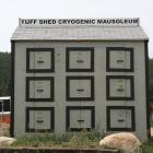 The shed above Nederland which houses the frozen body of Bredo Morstoel. Photo Wikimedia Commons