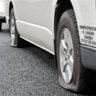 The slashed tyres of an Airport Shuttles Dunedin van could indicate a malicious rivalry within...