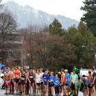 The start of the Frontrunner Golden Mile around the streets of Queenstown during the 2012...