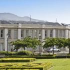The Station Mews with restored facade, opposite Dunedin Railway Station and neighbour to the...