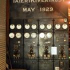 The switchboard from the  Waipori Pump Station, which is now  displayed at the Taieri Historical...